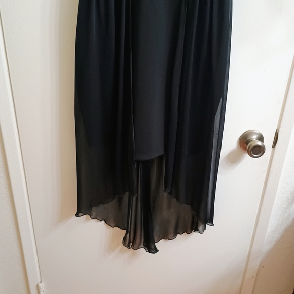 I.N. San Francisco Black Strapless Dress with Gold Accents - Picture 3 of 8